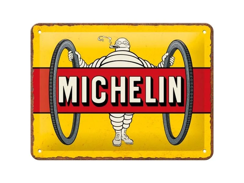 Nostalgic Art Schild Michelin 15 x 20 cm, Metall Nostalgic Art Schild Michelin 15 x 20 cm, Metall