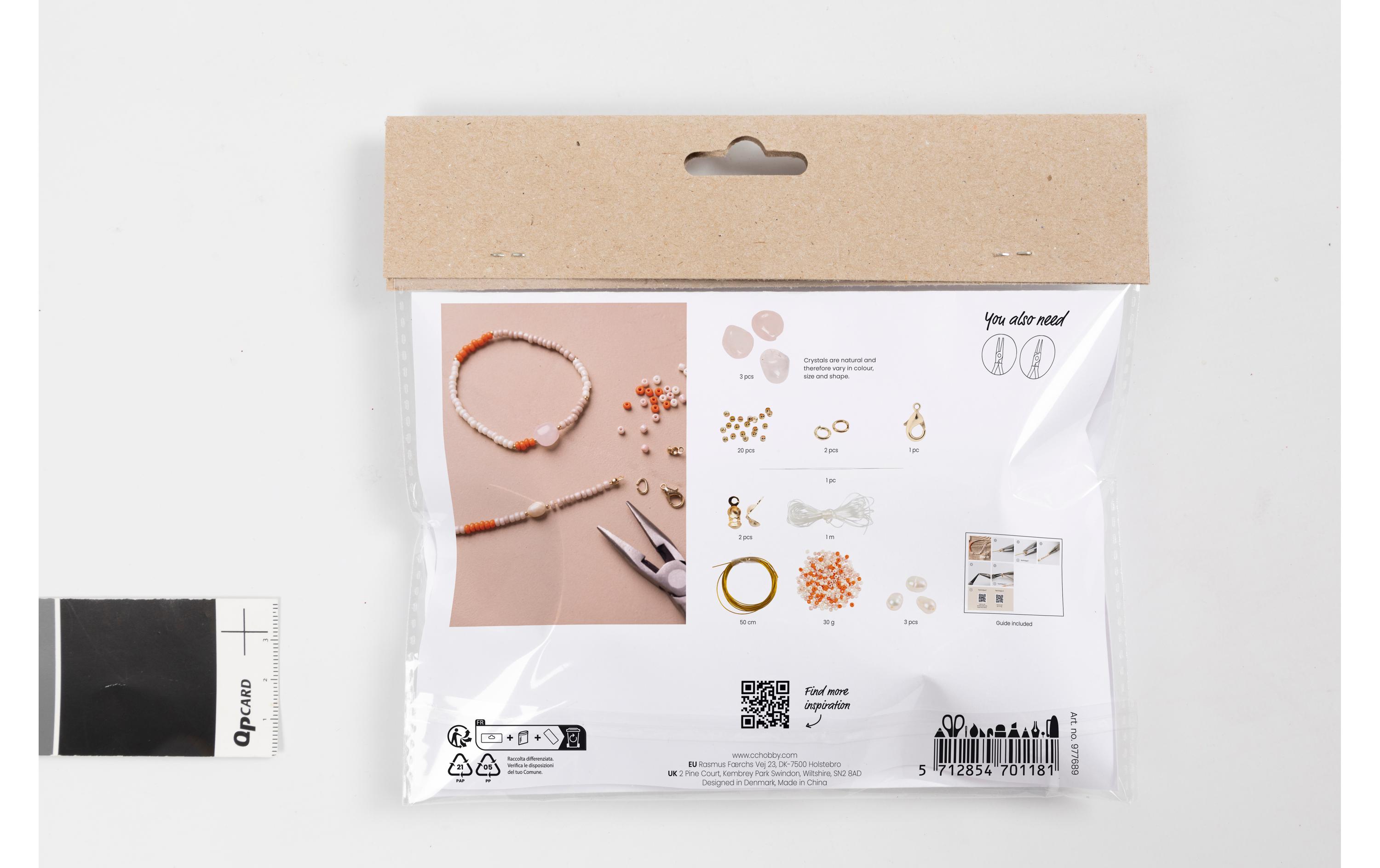 Creativ Company Schmuck Bastelset Halskette und Armband aus Rosenquarz Creativ Company Schmuck Bastelset Halskette und Armband aus Rosenquarz