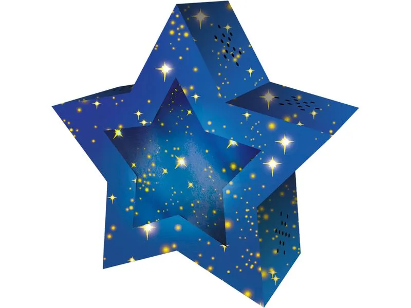 URSUS Laternen-Bastelset Twinkel Star Blau