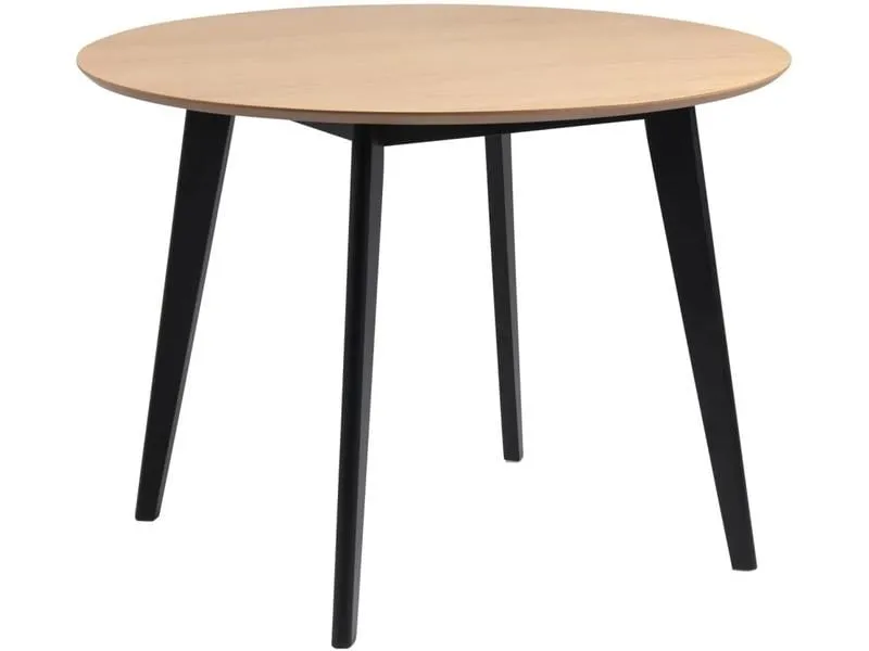 AC Design Tisch Roxby Ø 105 x 76 cm, Nature/Schwarz AC Design Tisch Roxby Ø 105 x 76 cm, Nature/Schwarz
