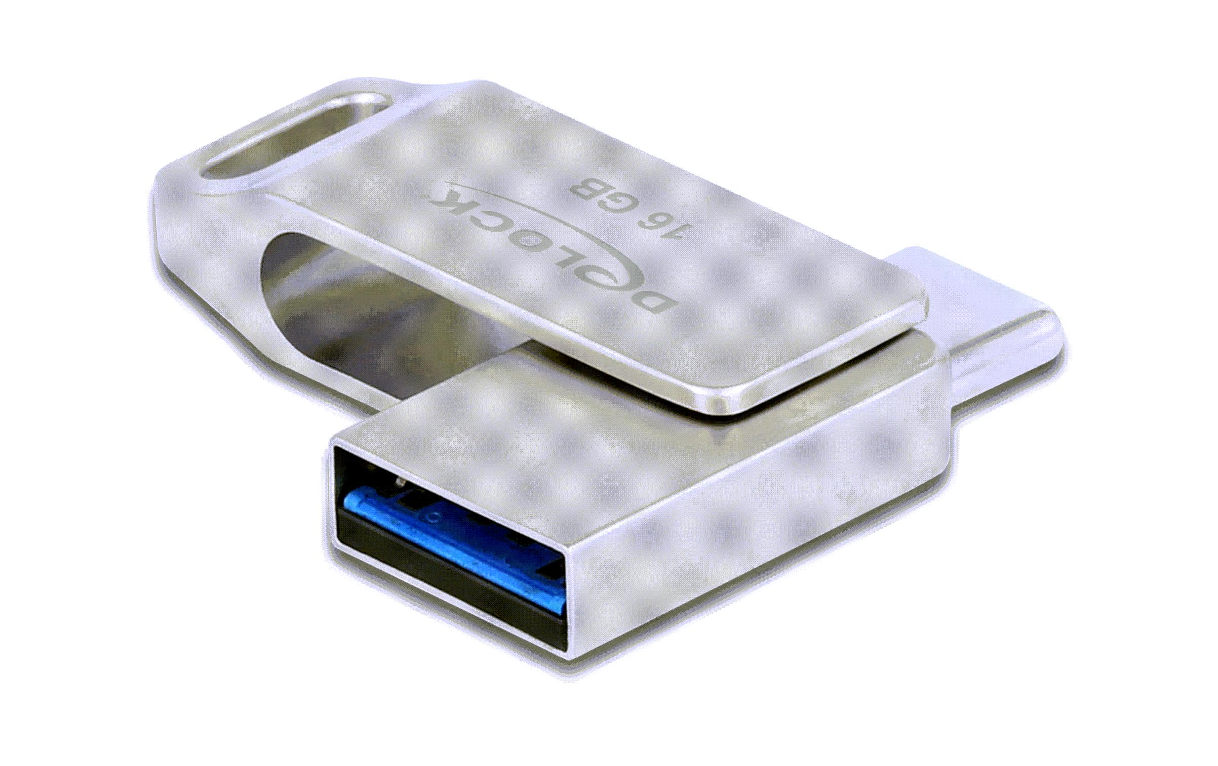 Delock USB-Stick 3.2 Gen 1 USB-C + Typ-A 16 GB Delock USB-Stick 3.2 Gen 1 USB-C + Typ-A 16 GB