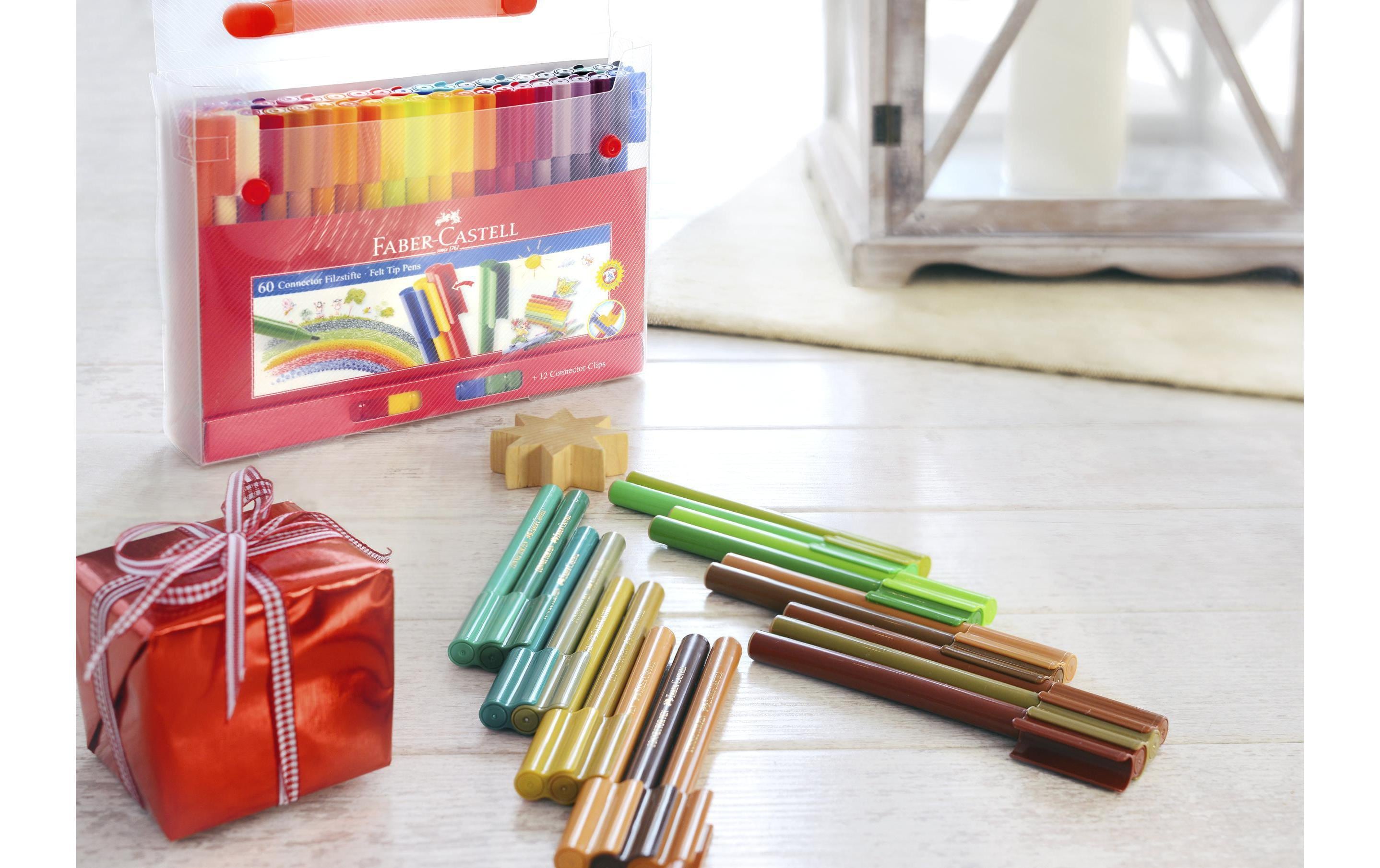 Faber-Castell Filzstift Connector 60 Stück