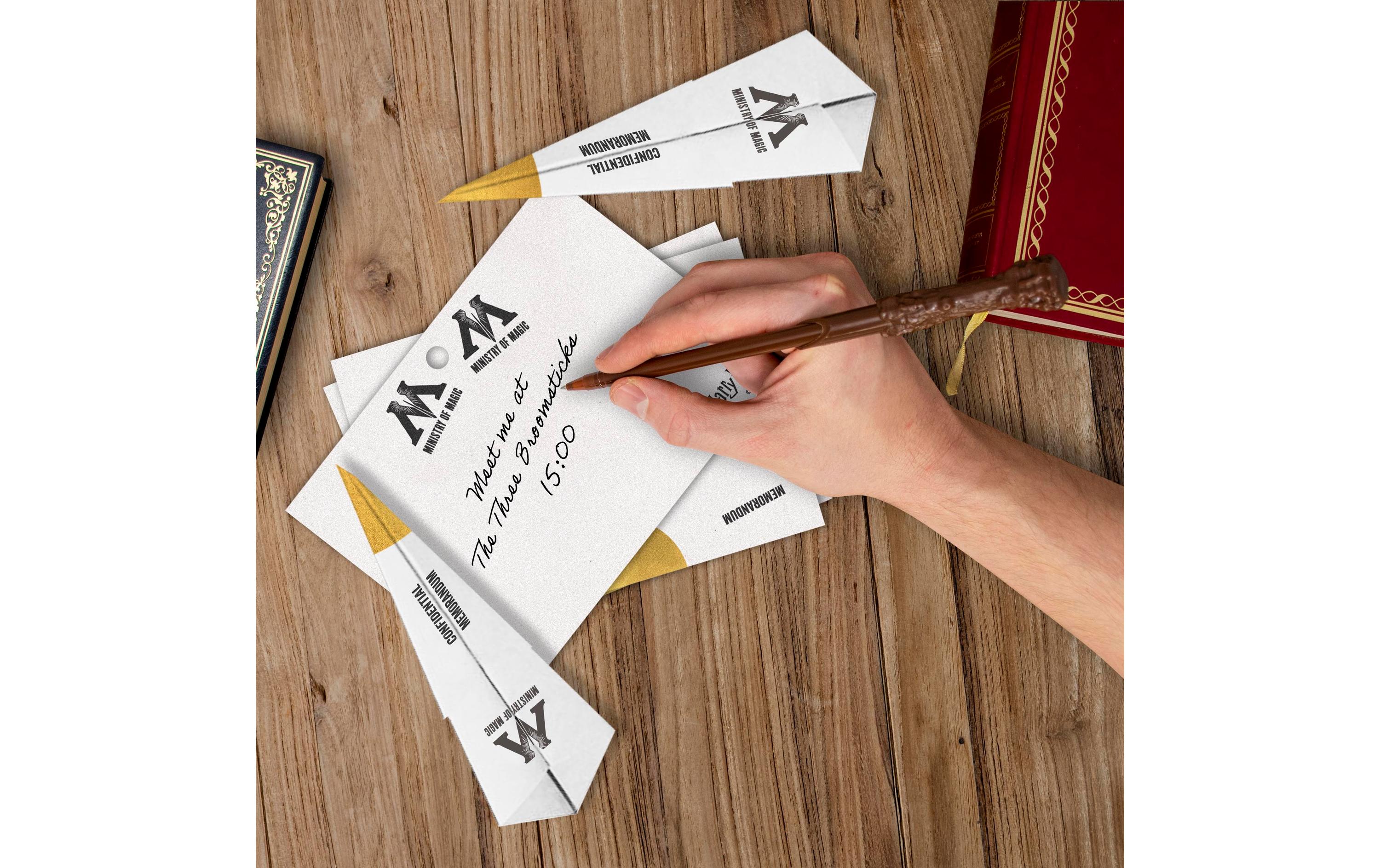 Thumbs Up! Harry Potte Notizblock & Zauberstabstift Magical Location