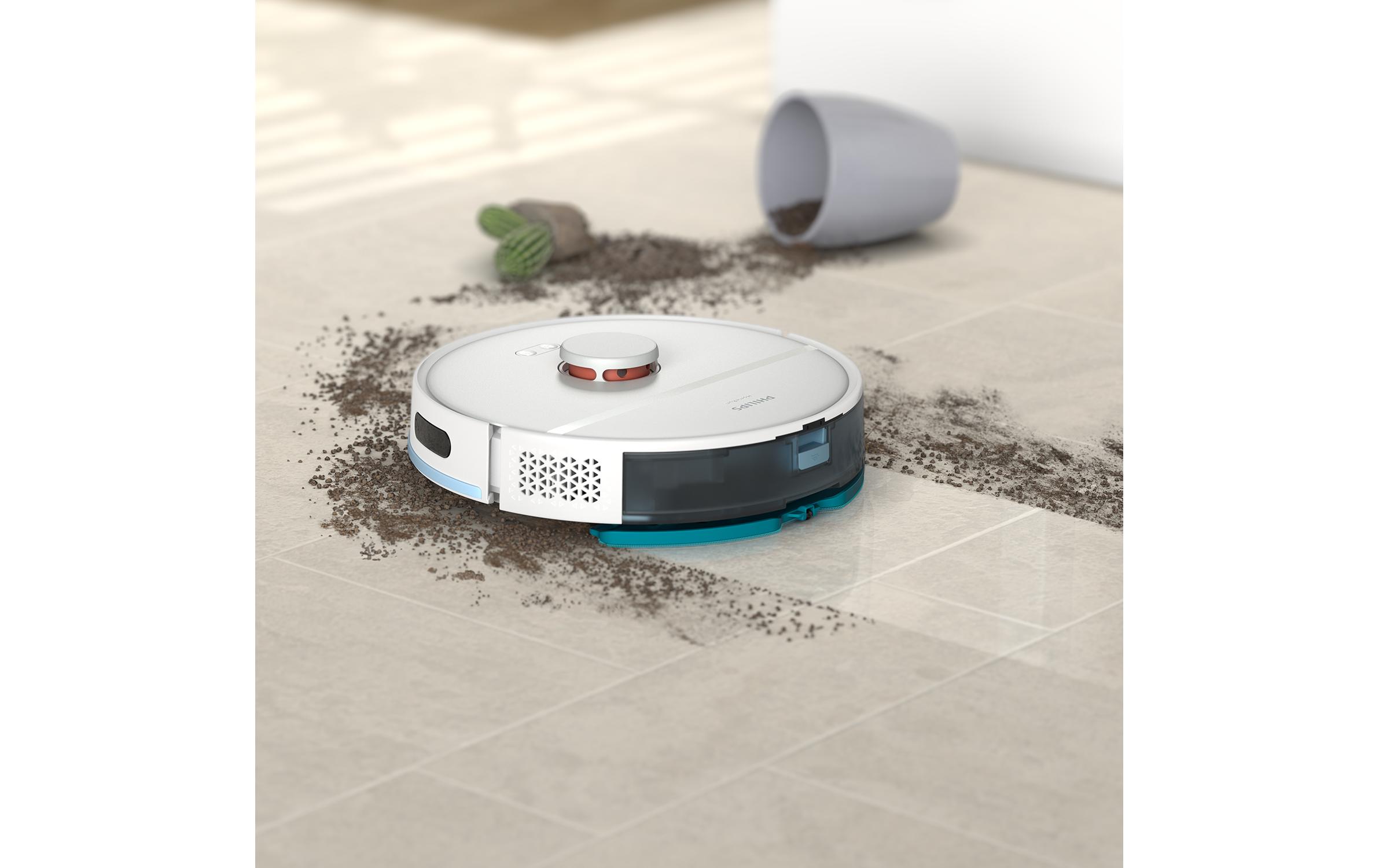 Philips Saug- und Wischroboter HomeRun Weiss