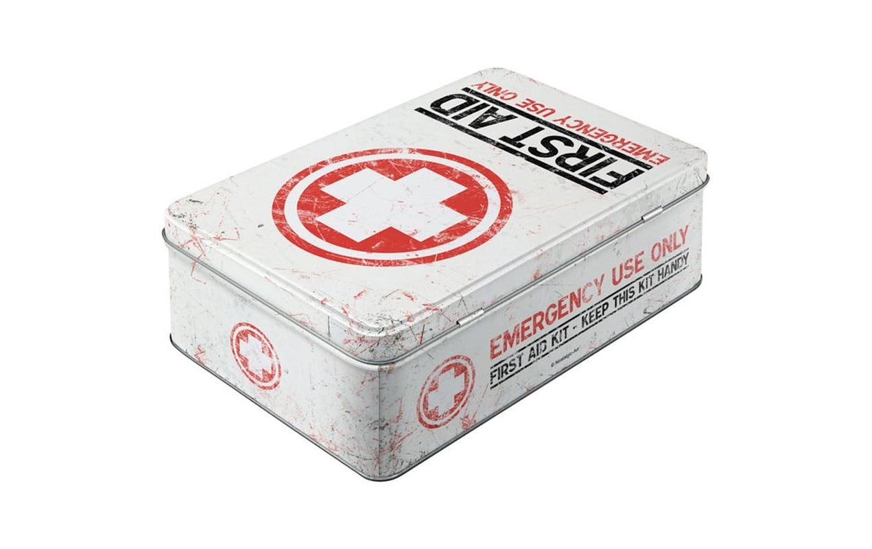 Nostalgic Art Medikamentenbox First Aid Rot/Schwarz/Weiss