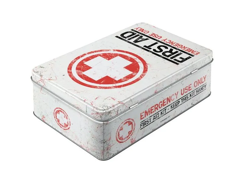 Nostalgic Art Medikamentenbox First Aid Rot/Schwarz/Weiss Nostalgic Art Medikamentenbox First Aid Rot/Schwarz/Weiss