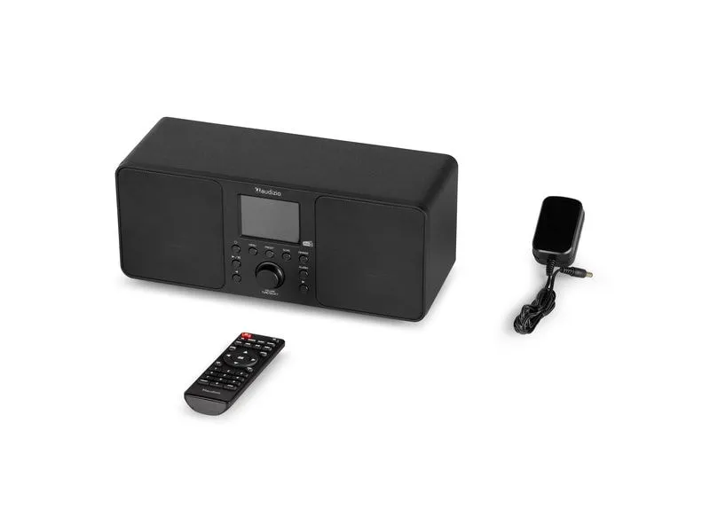 Audizio Genua DAB+/FM Radio mit BT, Stereo, Schwarz