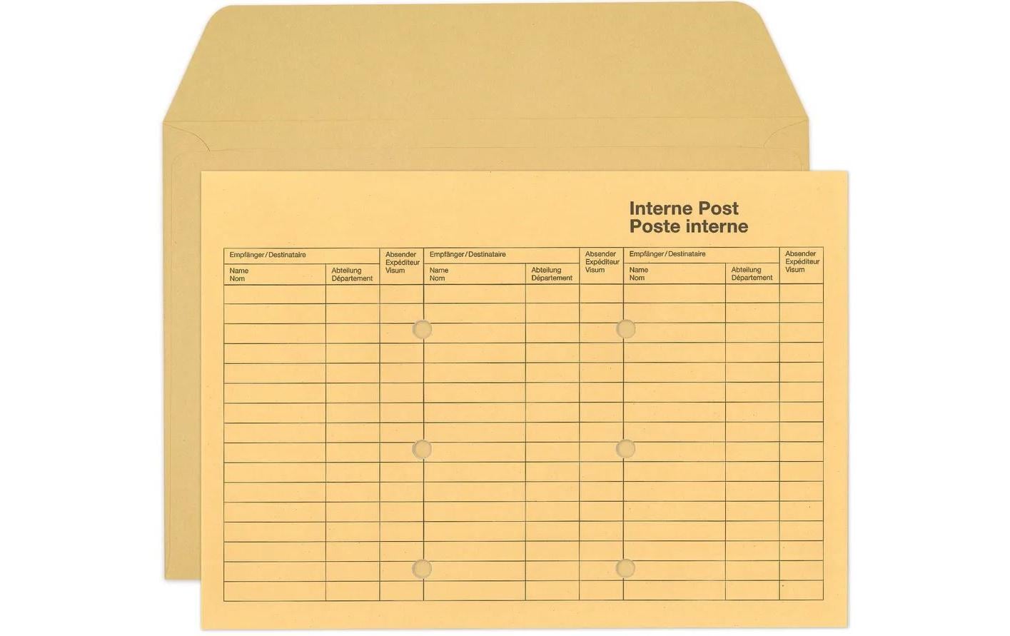 Büroline Couvert C4 Interne Post Braun, 250 Stück Büroline Couvert C4 Interne Post Braun, 250 Stück