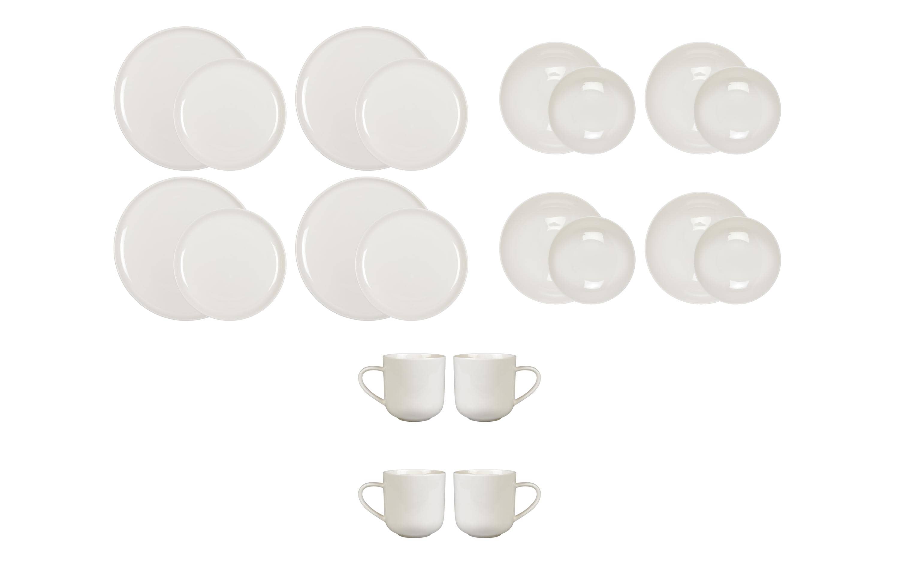 FURBER Speise-Service 20-teilig, Weiss