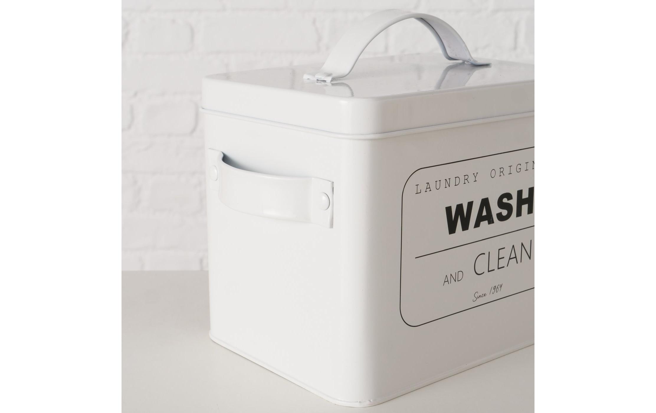 Boltze Waschmittelbox Domestico 4 l, Weiss