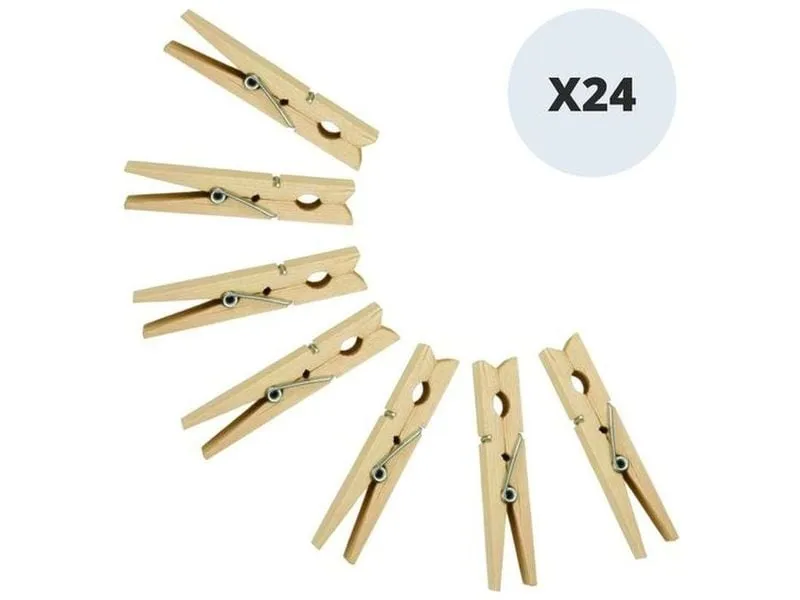 MSV Wäscheklammern 10 cm, 24 Stück