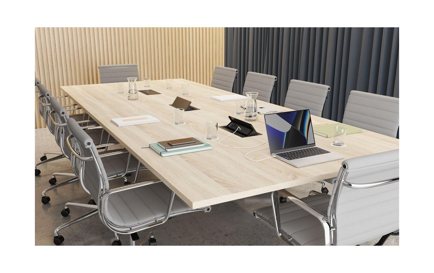 max connect Einbaurahmen BOX S 3-Fach Schwarz