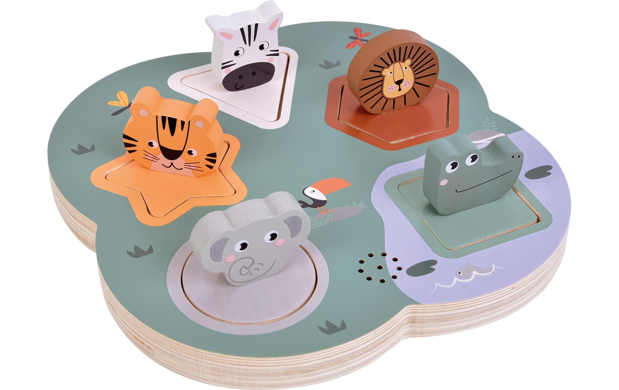 small foot Holzpuzzle 3D Tierlaute Safari