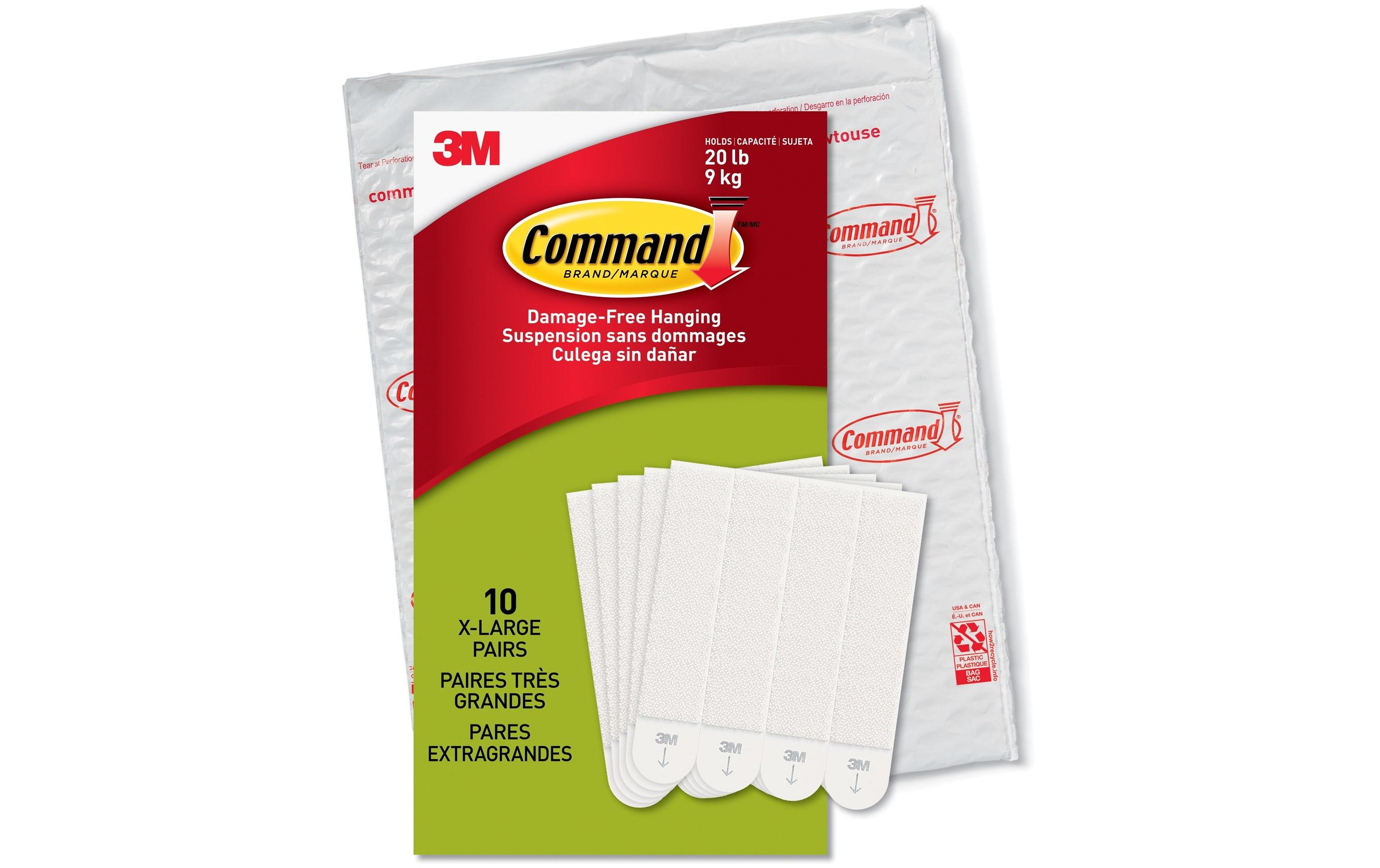 Command Klebestick-Set 3M Bilder-Montagestreifen XL 10 Paar, Weiss Command Klebestick-Set 3M Bilder-Montagestreifen XL 10 Paar, Weiss