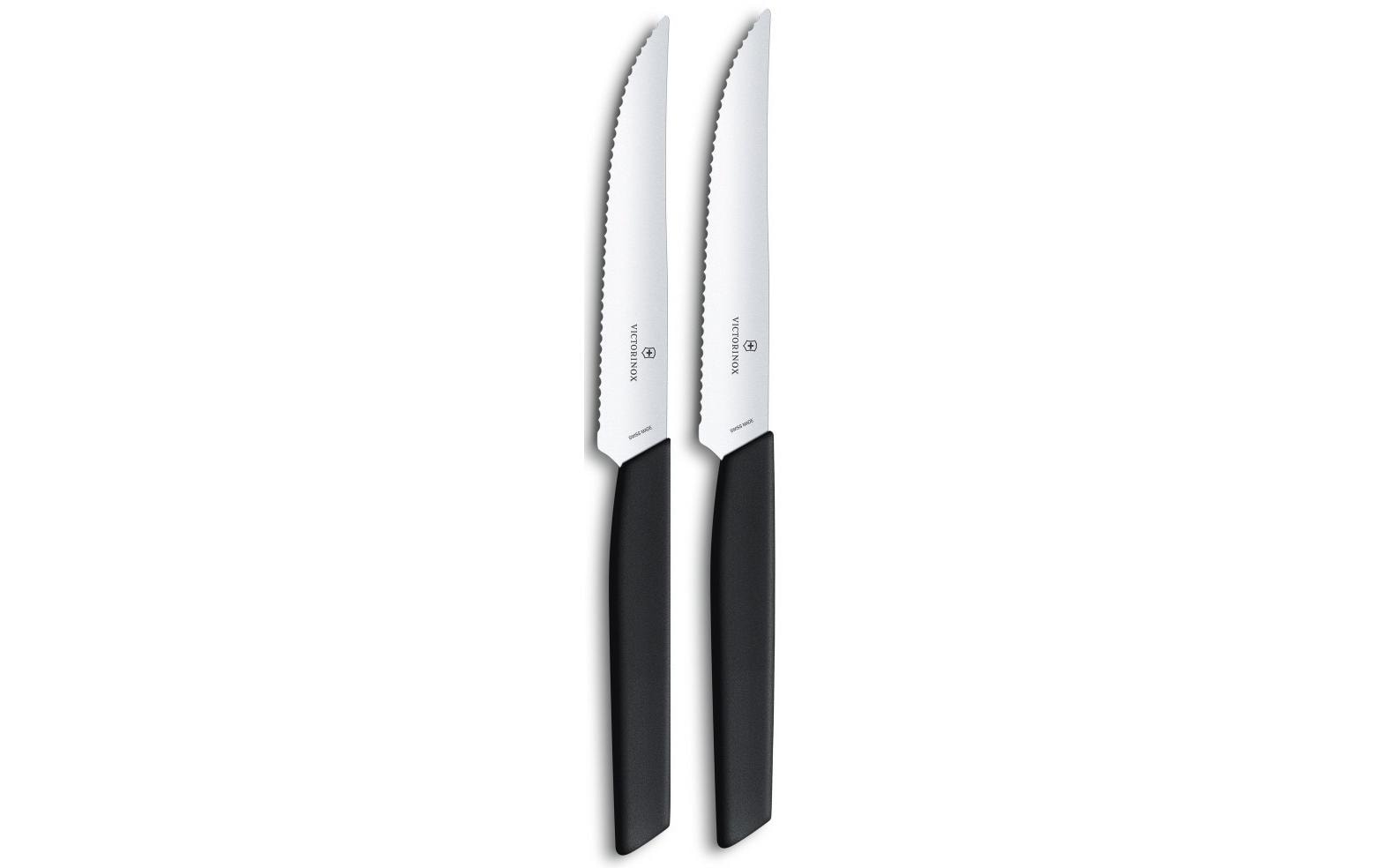 Victorinox Steakmesser-Set Swiss Modern 2 Stück, Schwarz