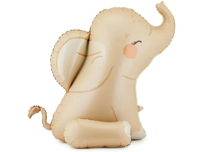 Partydeco Elefant Folienballon 84 x 90 cm Beige Partydeco Elefant Folienballon 84 x 90 cm Beige