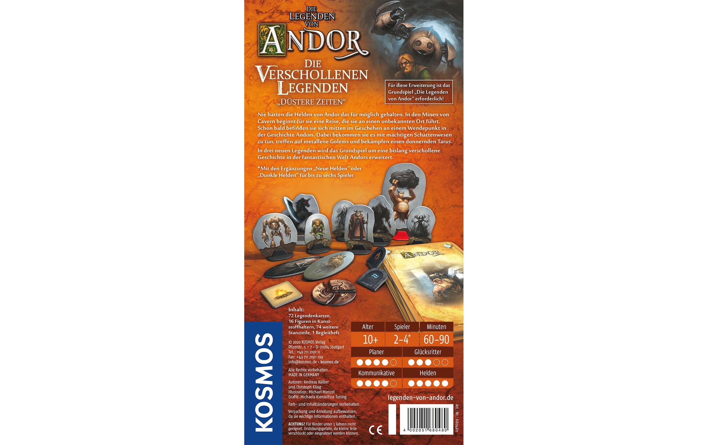 Kosmos Kennerspiel Andor: Verschollene Legenden: Düstere Zeiten Kosmos Kennerspiel Andor: Verschollene Legenden: Düstere Zeiten