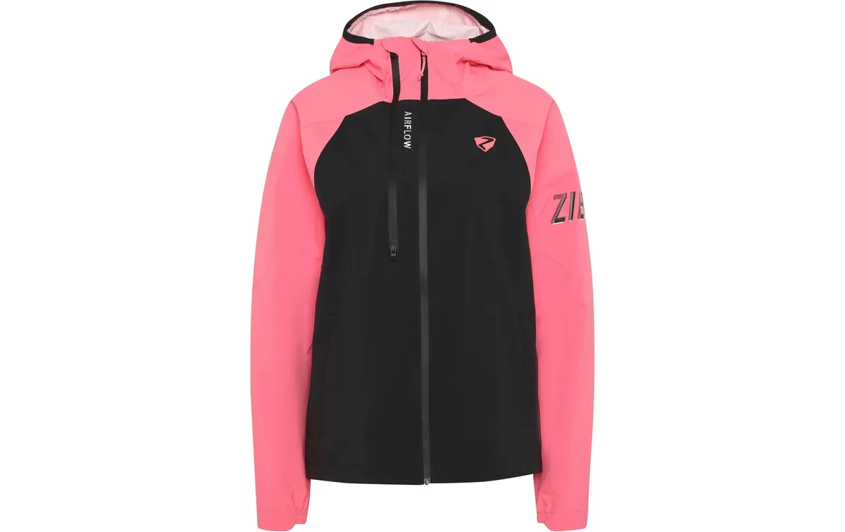 Ziener Regenjacke NEHLE-Z Damen Black Strawberry, Gr. 46 Ziener Regenjacke NEHLE-Z Damen Black Strawberry, Gr. 46