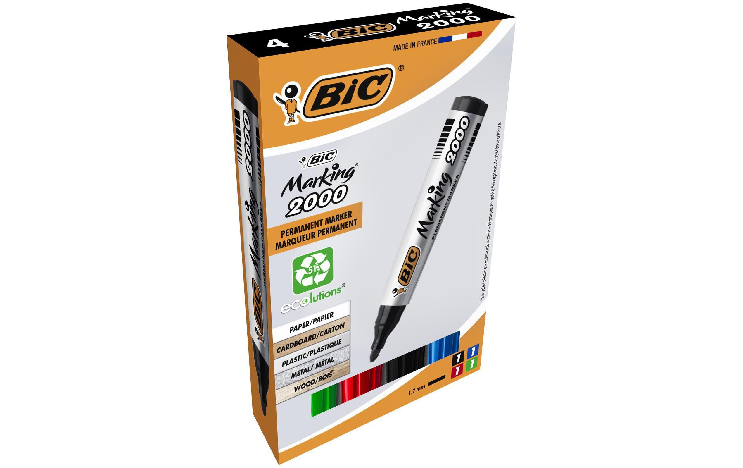 BIC Permanent-Marker 2000 ecolutions 4 Stück