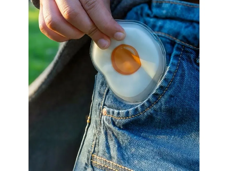 Fisura Hand warmer EGG & FRYING PAN pack of 2 2er-Pack Mehrfarbig