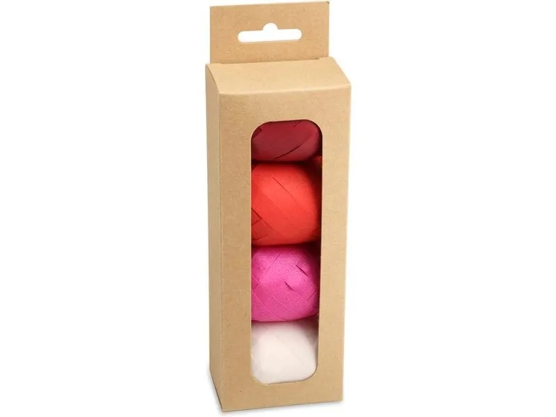 Pattberg Geschenkband Opak Matt 4 Stück je 1 cm x 20 m, Mehrfarbig Pattberg Geschenkband Opak Matt 4 Stück je 1 cm x 20 m, Mehrfarbig