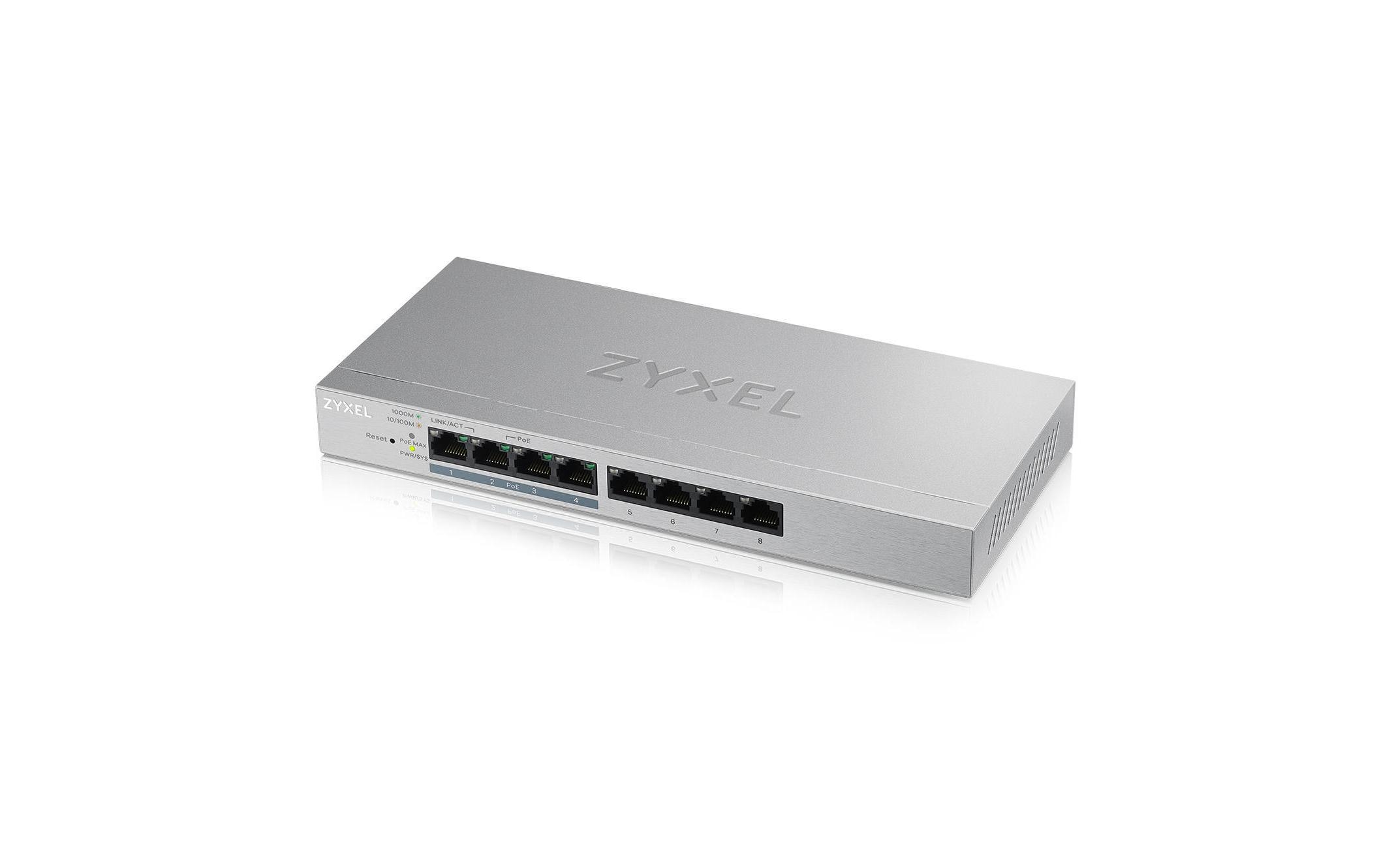 Zyxel PoE+ Switch GS1200-8HPv2 8 Port Zyxel PoE+ Switch GS1200-8HPv2 8 Port