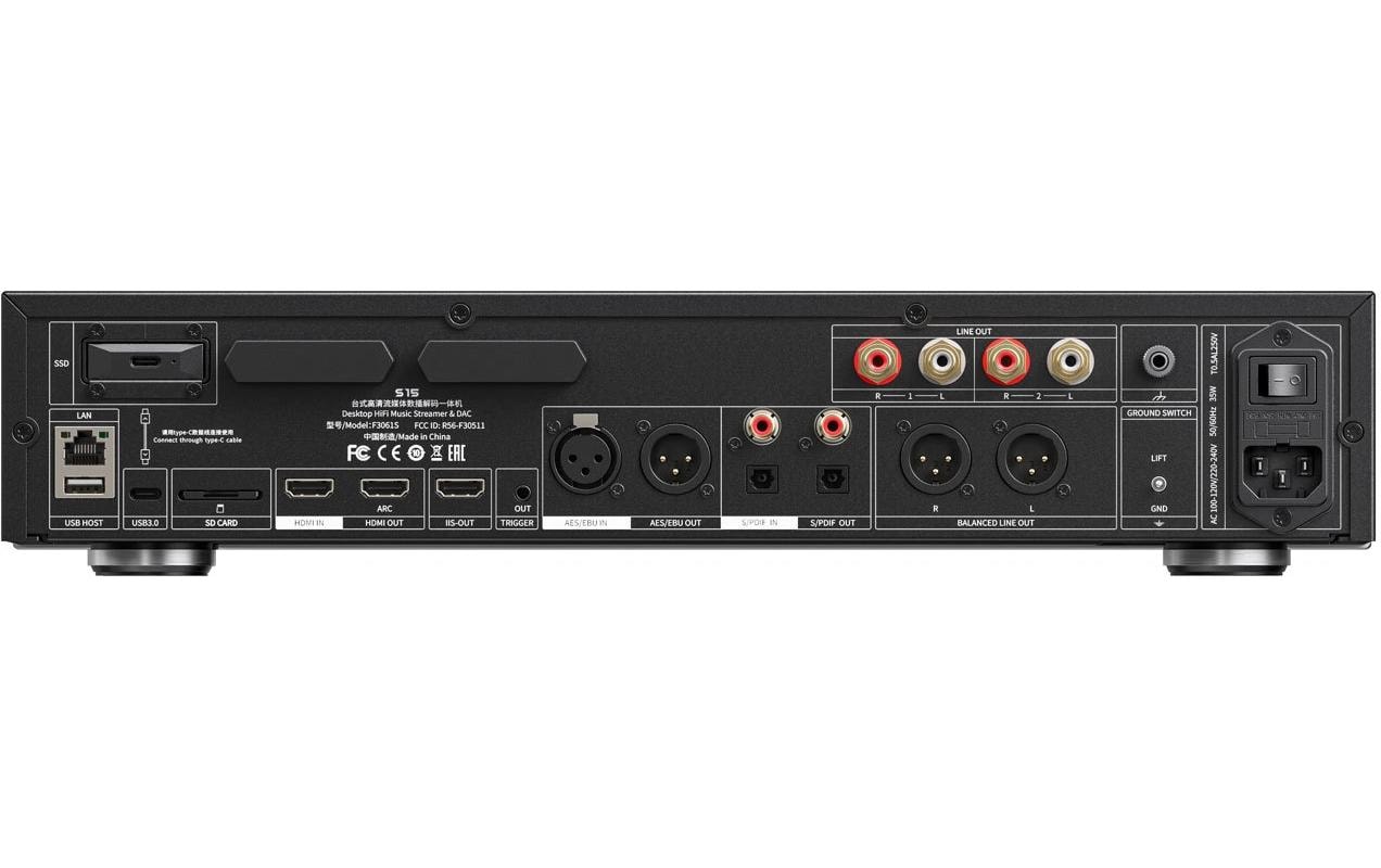 FiiO FiiO S15 Schwarz HiFi-Musik-Streamer Schwarz FiiO FiiO S15 Schwarz HiFi-Musik-Streamer Schwarz