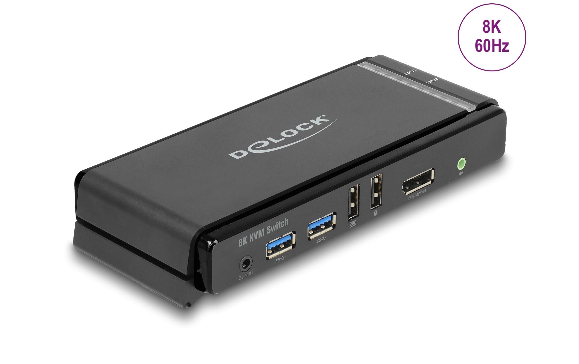 Delock KVM Switch DisplayPort 1.4 8K 60 Hz Delock KVM Switch DisplayPort 1.4 8K 60 Hz