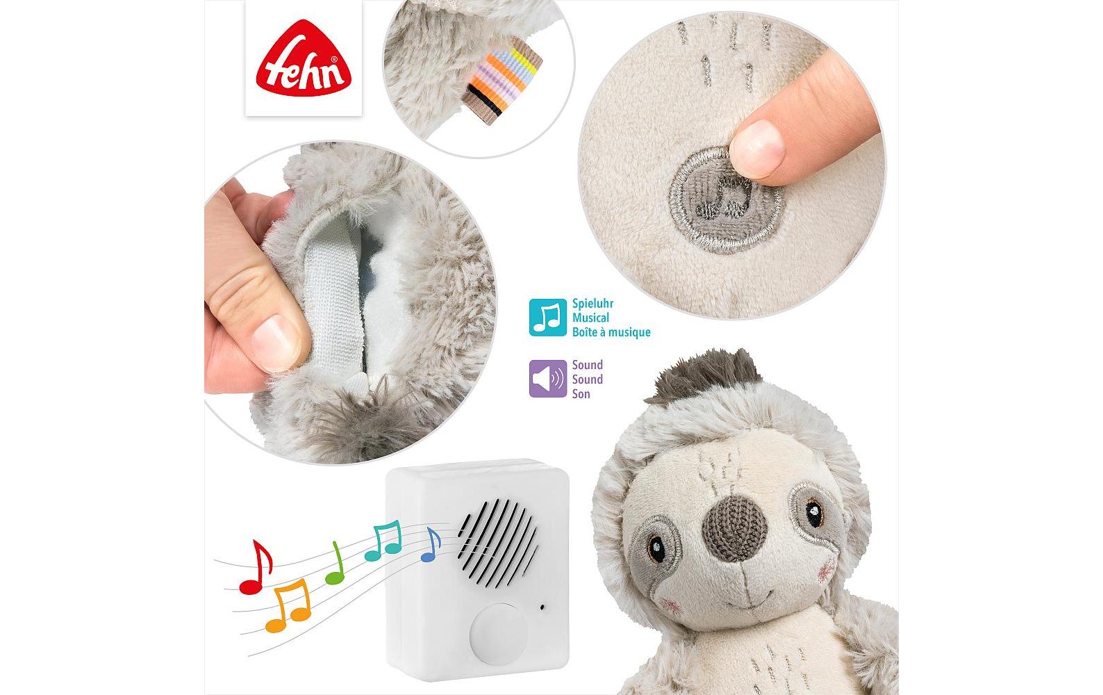 fehn Einschlafhilfe Faultier Grau/Beige