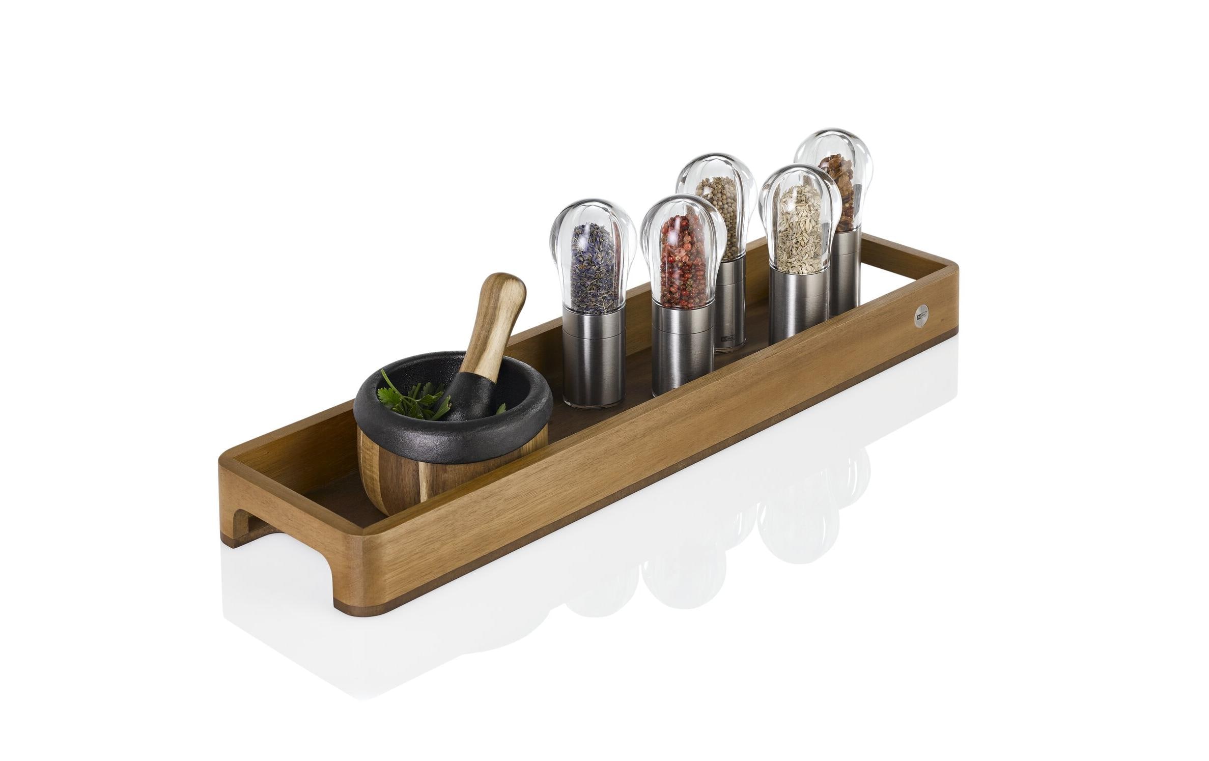 AdHoc Serviertablett Serve Slim 60 x 15.5 cm, Walnuss