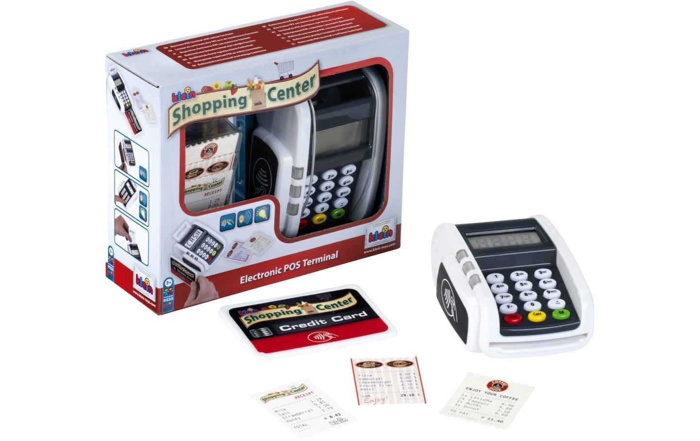 Klein-Toys Spielgeld POS-Terminal mit Licht & Sound