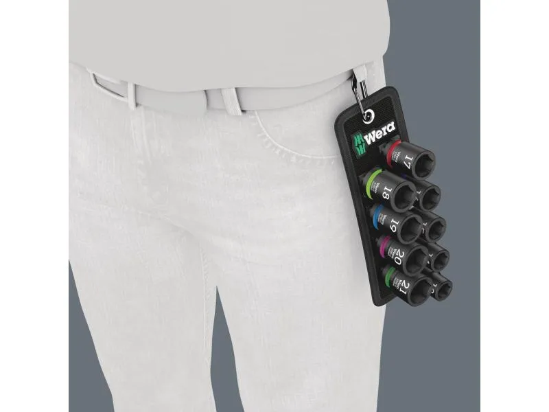 Wera Stecknuss Satz Belt C Impaktor 1, 1/2 10-teilig Wera Stecknuss Satz Belt C Impaktor 1, 1/2 10-teilig