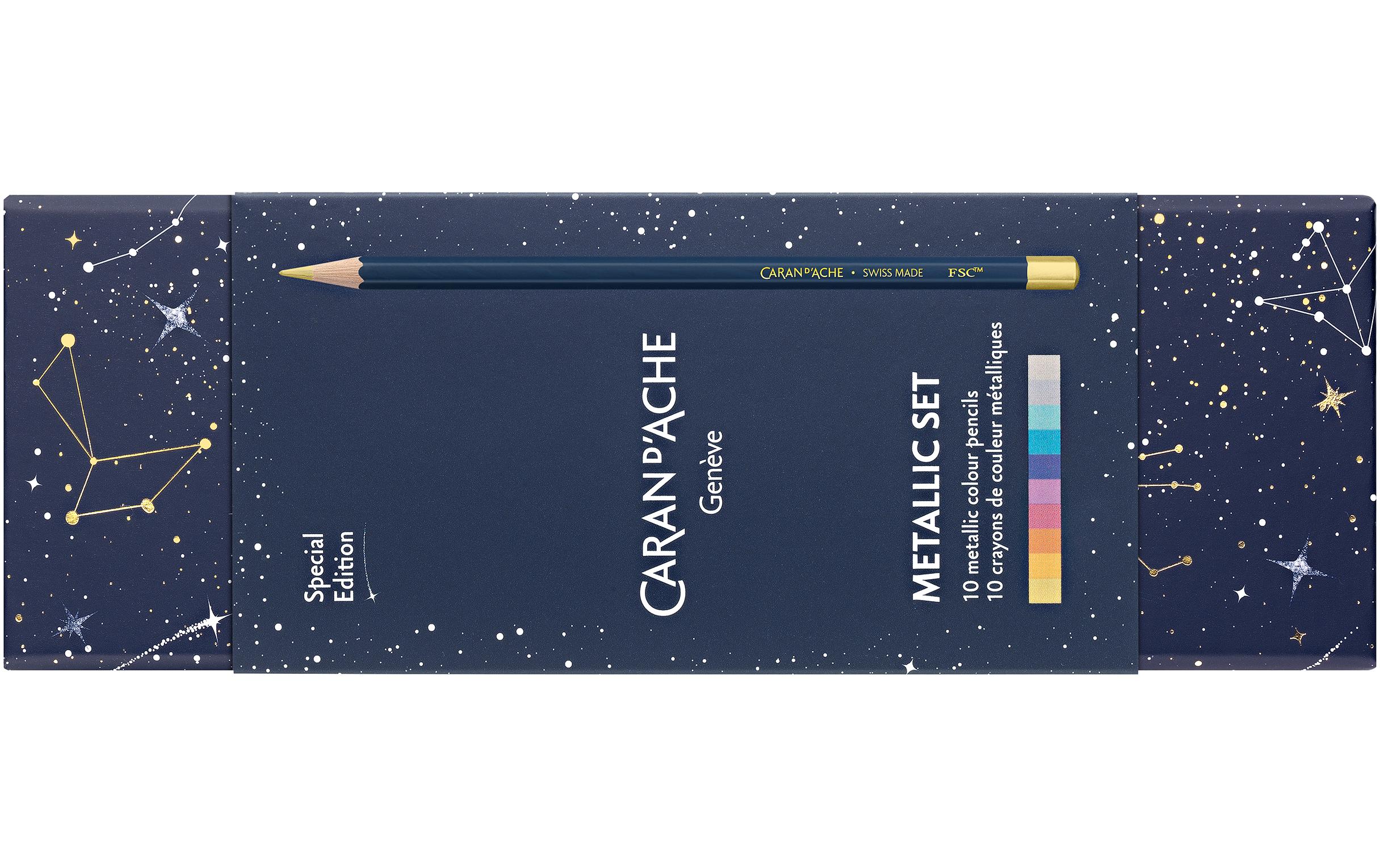 Caran d'Ache Farbstifte Cosmic Blue, mehrfarbig
