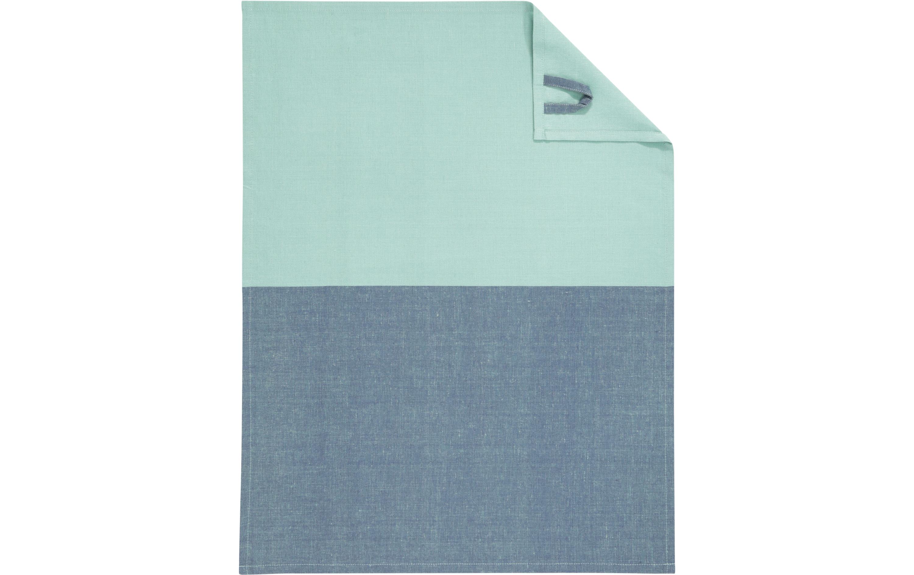 Cawö Geschirrtuch Cuisine Duo Mint/Nachtblau