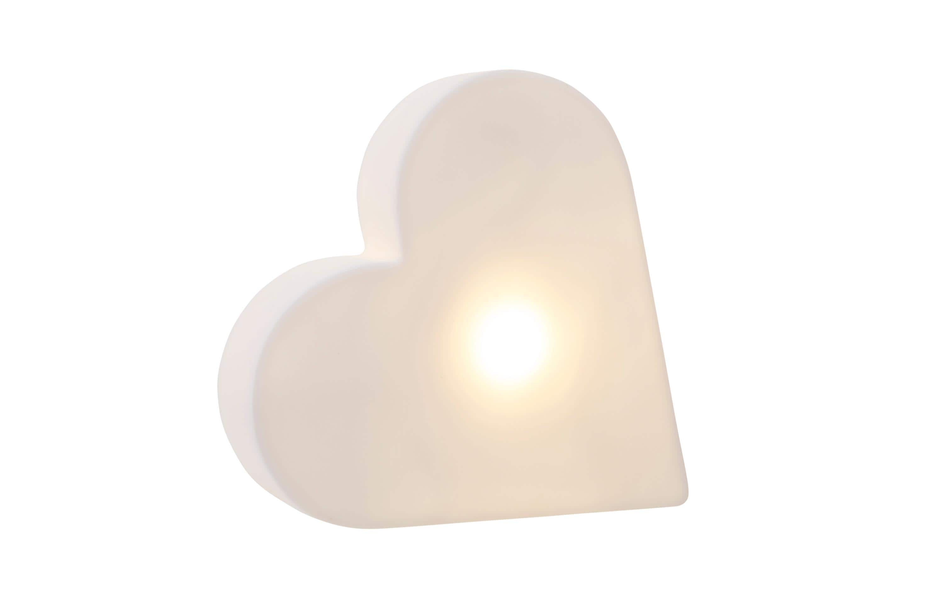 8 Seasons Design Motivlicht Shining Heart Micro S, Weiss