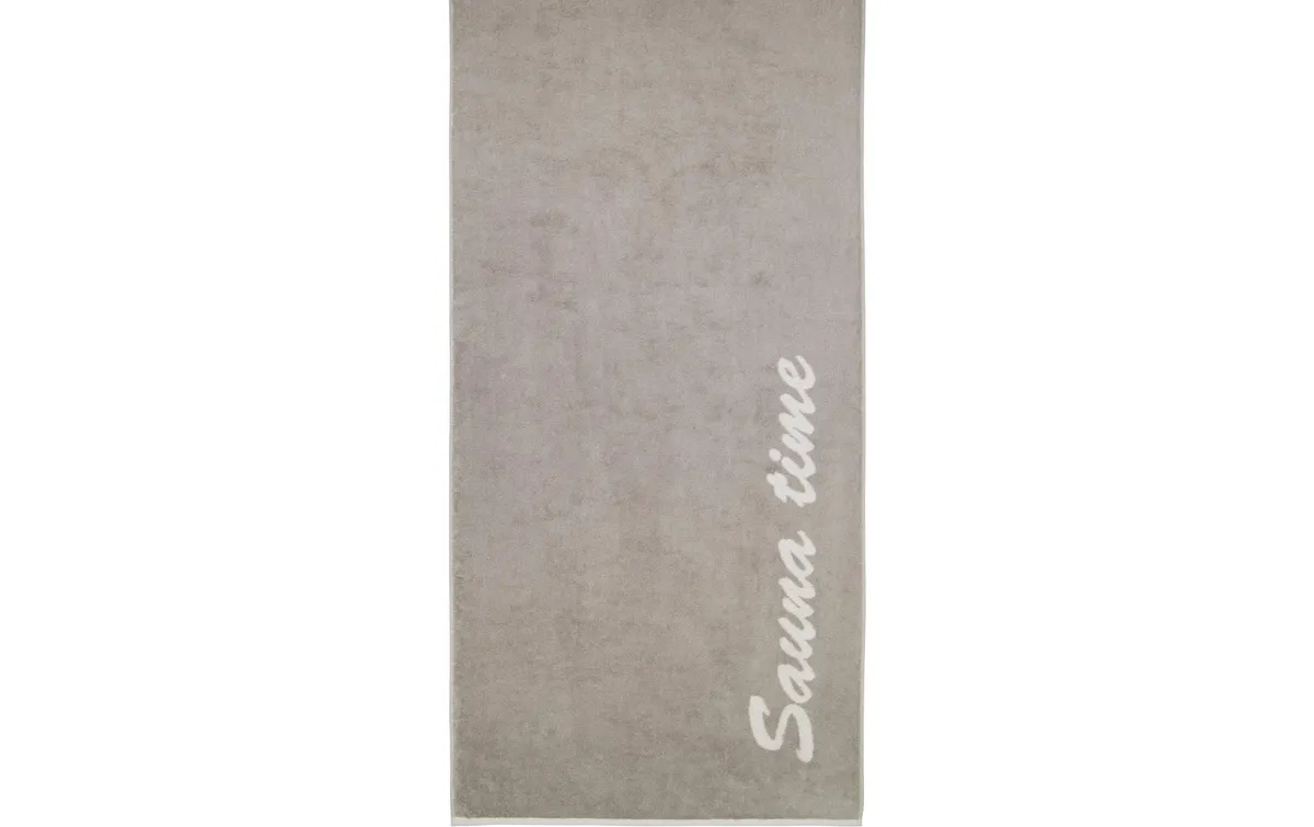 Cawö Saunatuch Sauna Time 80 x 200 cm, Stein