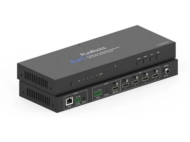 PureLink PureTools PT-SW-HD41 mV HDMI 2.0 Multi-View Switcher 4 x 1 4K 60 Hz PureLink PureTools PT-SW-HD41 mV HDMI 2.0 Multi-View Switcher 4 x 1 4K 60 Hz