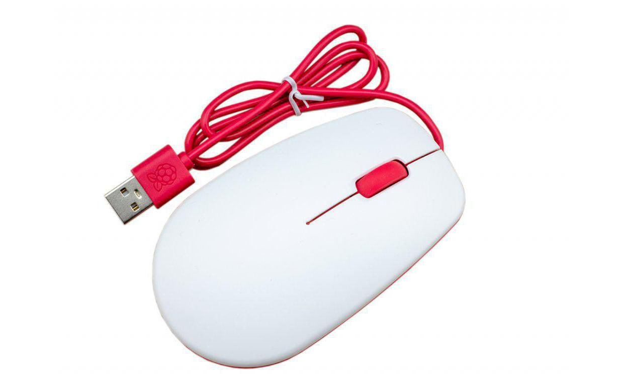 Raspberry Pi Maus Raspberry Pi Rot/Weiss Raspberry Pi Maus Raspberry Pi Rot/Weiss
