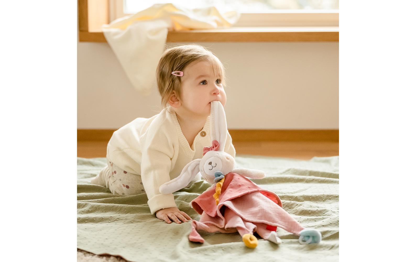 fehn Schmusetuch Natur Hase