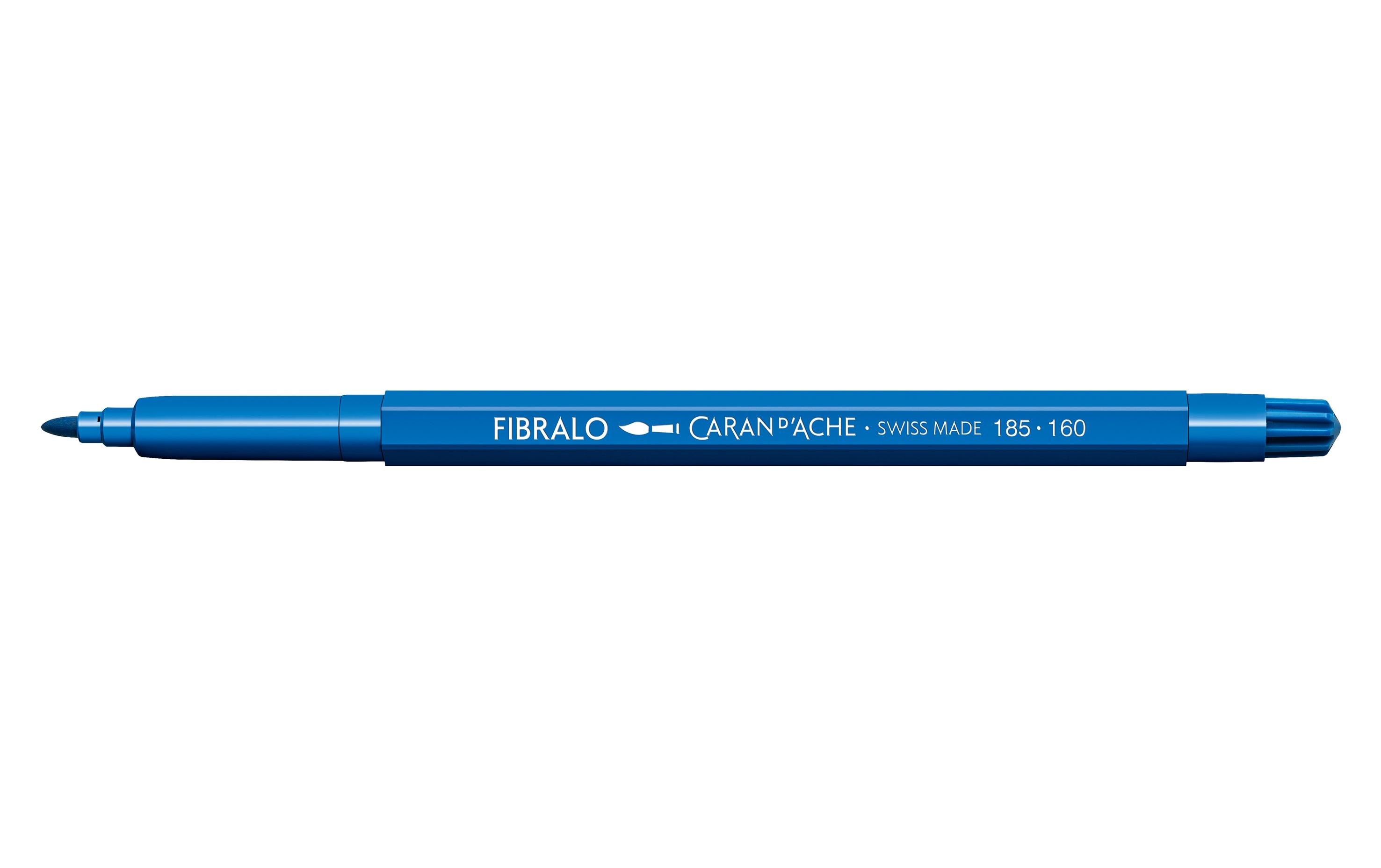 Caran d'Ache Filzstift Fibralo 1 Stück, Koboltblau