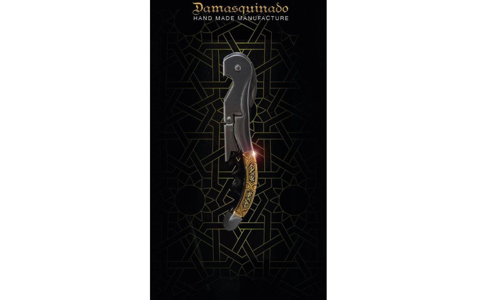 Pulltex Korkenzieher Damasquinado Gold