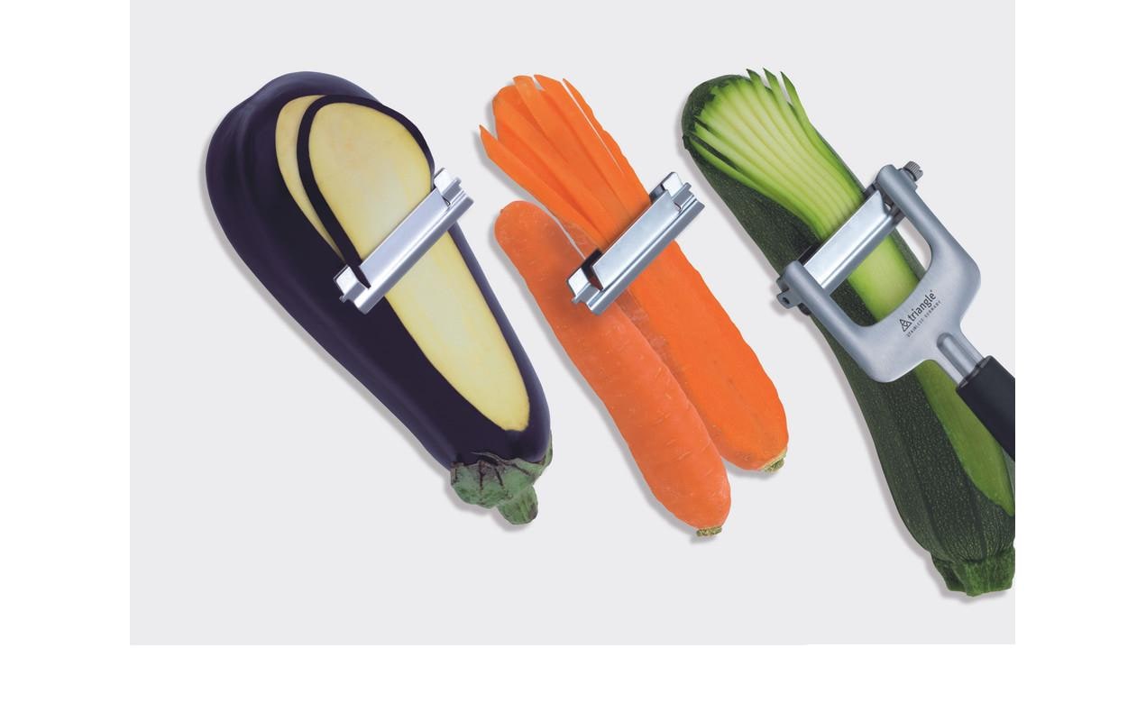 triangle Julienneschneider 3-teilig Schwarz/Silber