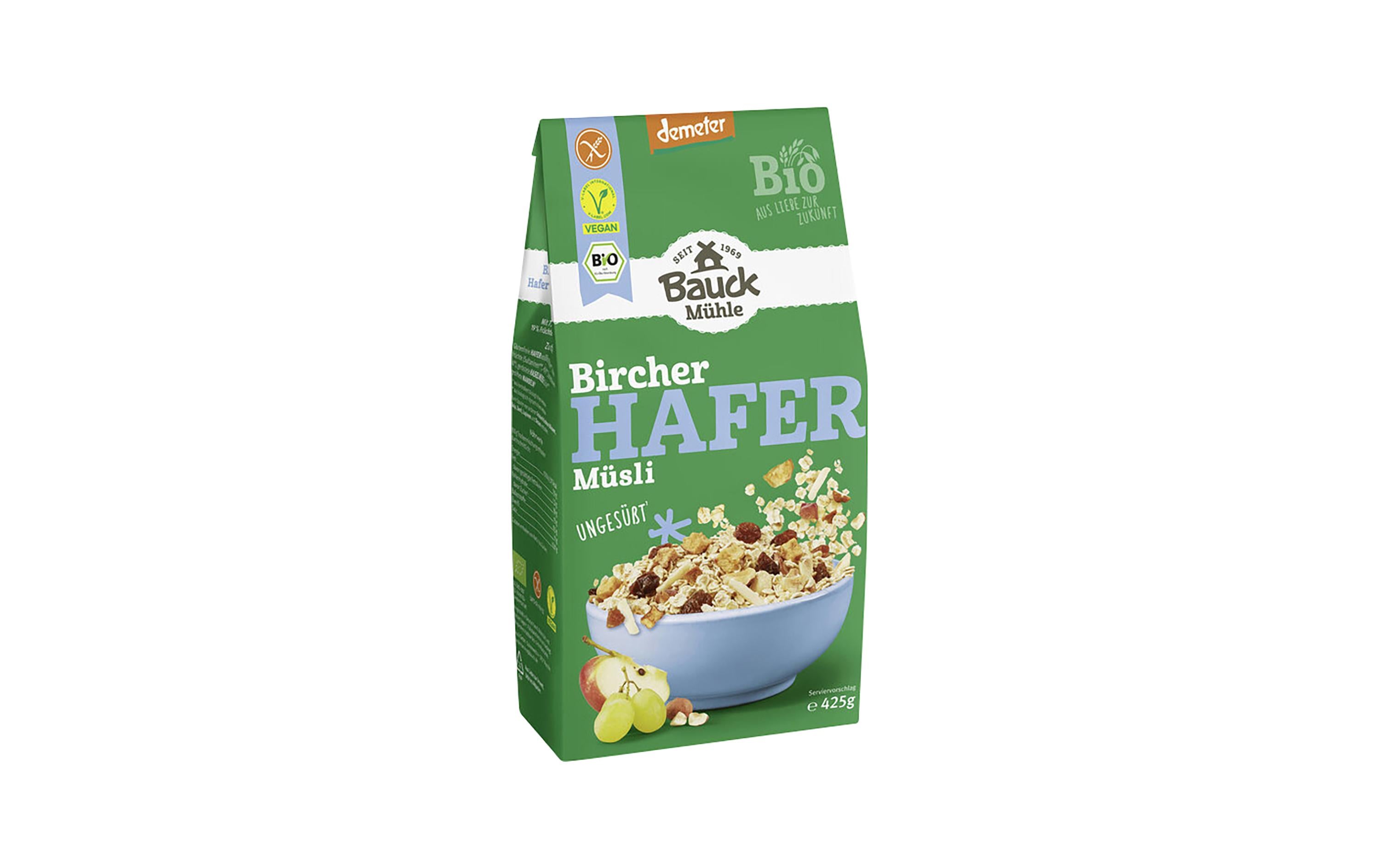 Bauck Mühle Bircher – Hafer – Müsli 425 g