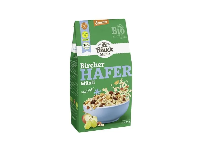 Bauck Mühle Bircher – Hafer – Müsli 425 g Bauck Mühle Bircher – Hafer – Müsli 425 g