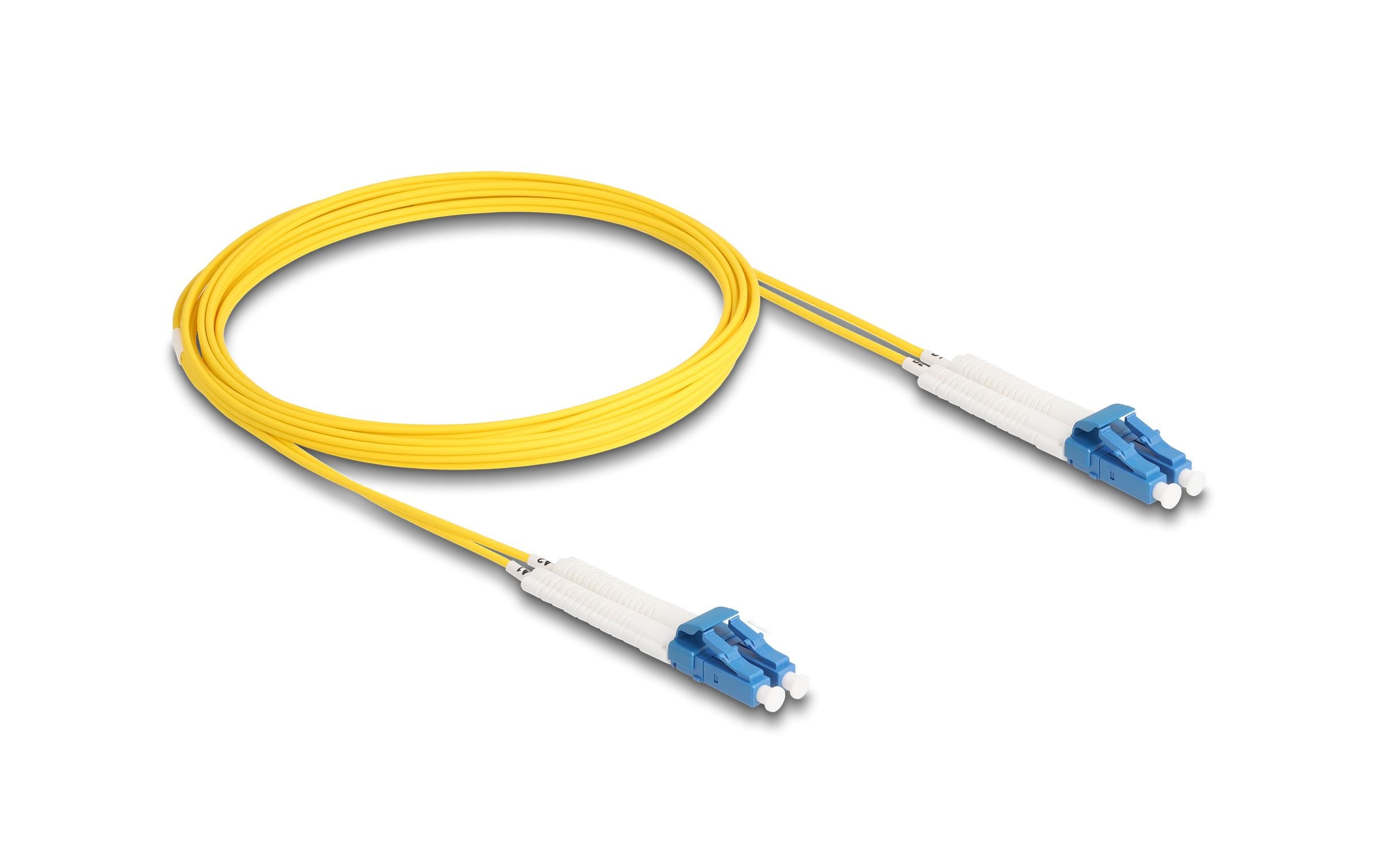 Delock LWL-Patchkabel Singlemode LC – LC, OS2, Duplex, 3 m Delock LWL-Patchkabel Singlemode LC – LC, OS2, Duplex, 3 m
