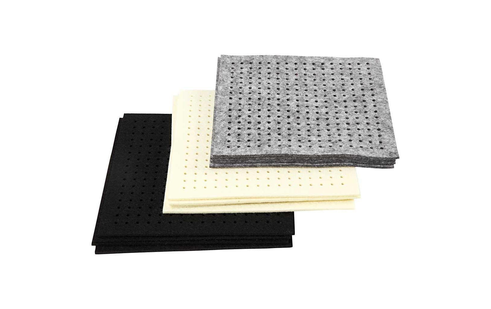 Creativ Company Bastelfilz 3 mm, 20 x 20 cm, 12 Blatt, Grau/Schwarz/Beige Creativ Company Bastelfilz 3 mm, 20 x 20 cm, 12 Blatt, Grau/Schwarz/Beige