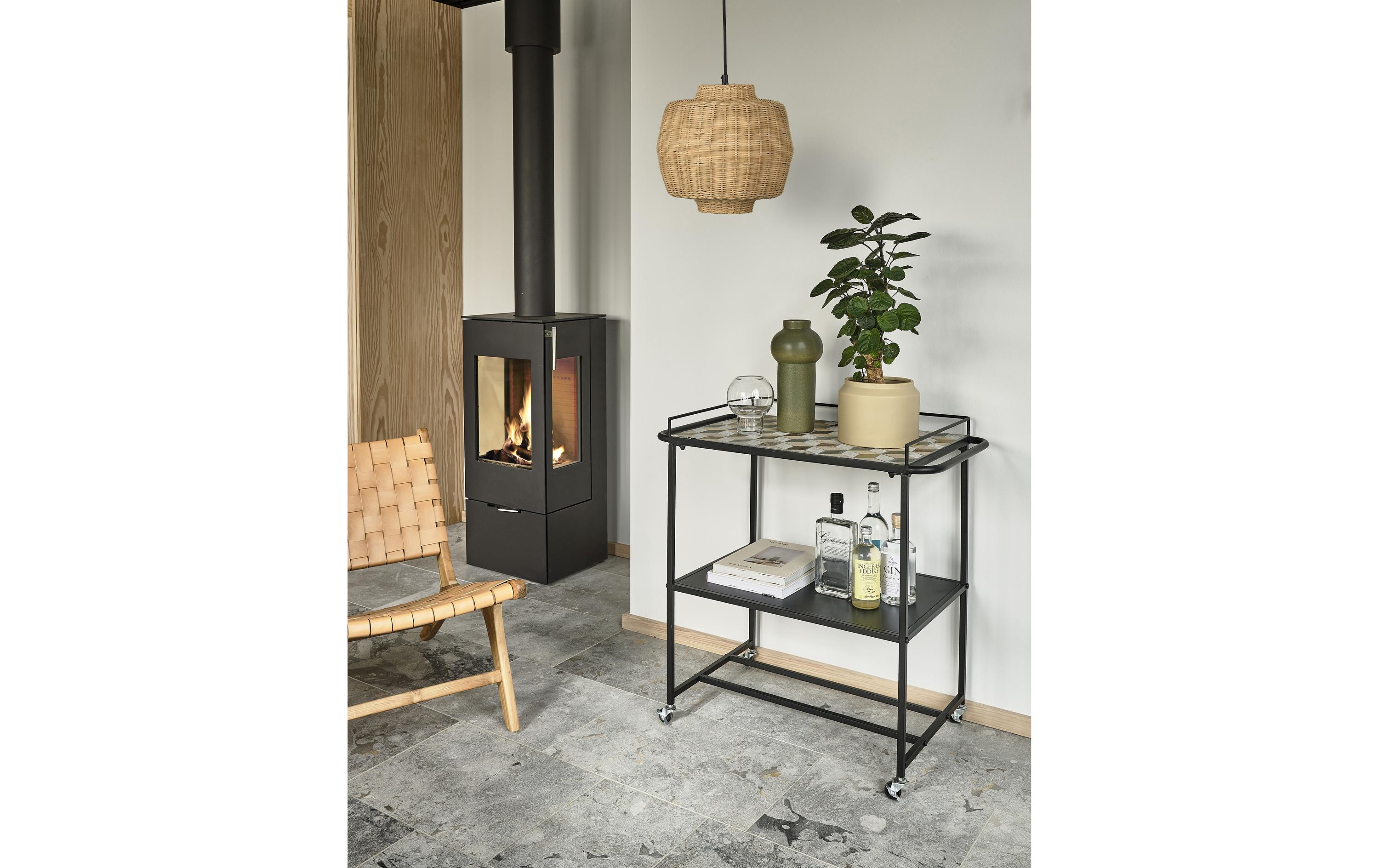 Villa Collection Pendelleuchte Vilna Ø 40 cm, E27, 40W, Braun
