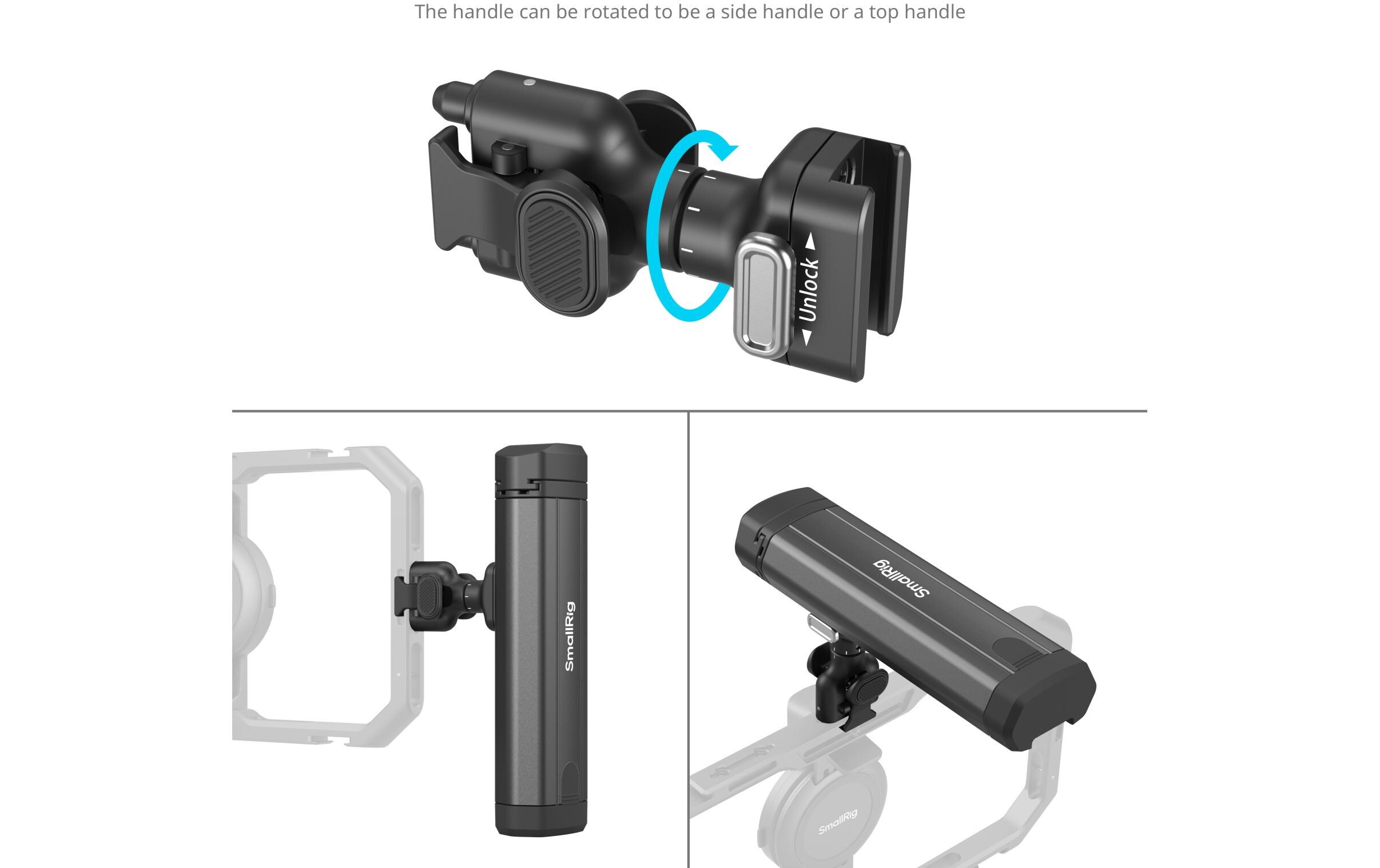 Smallrig Drehbarer, beidseitiger Seitengriff mit Schnellverschluss