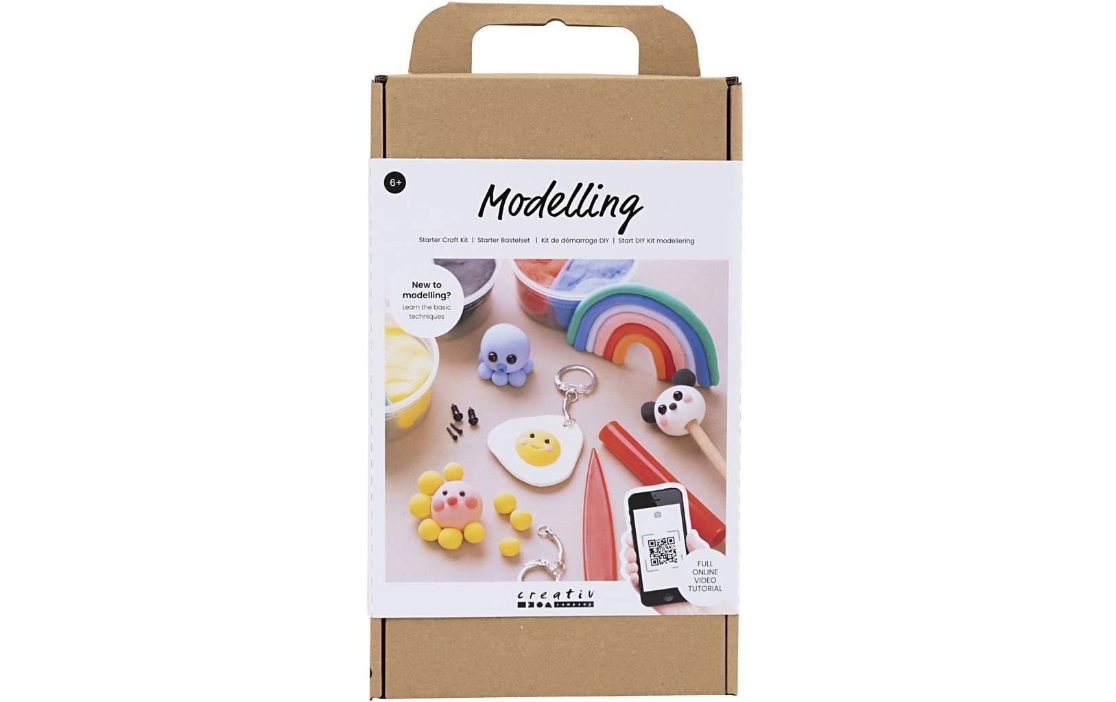 Creativ Company Bastelset Starter Modellieren Modelliermasse