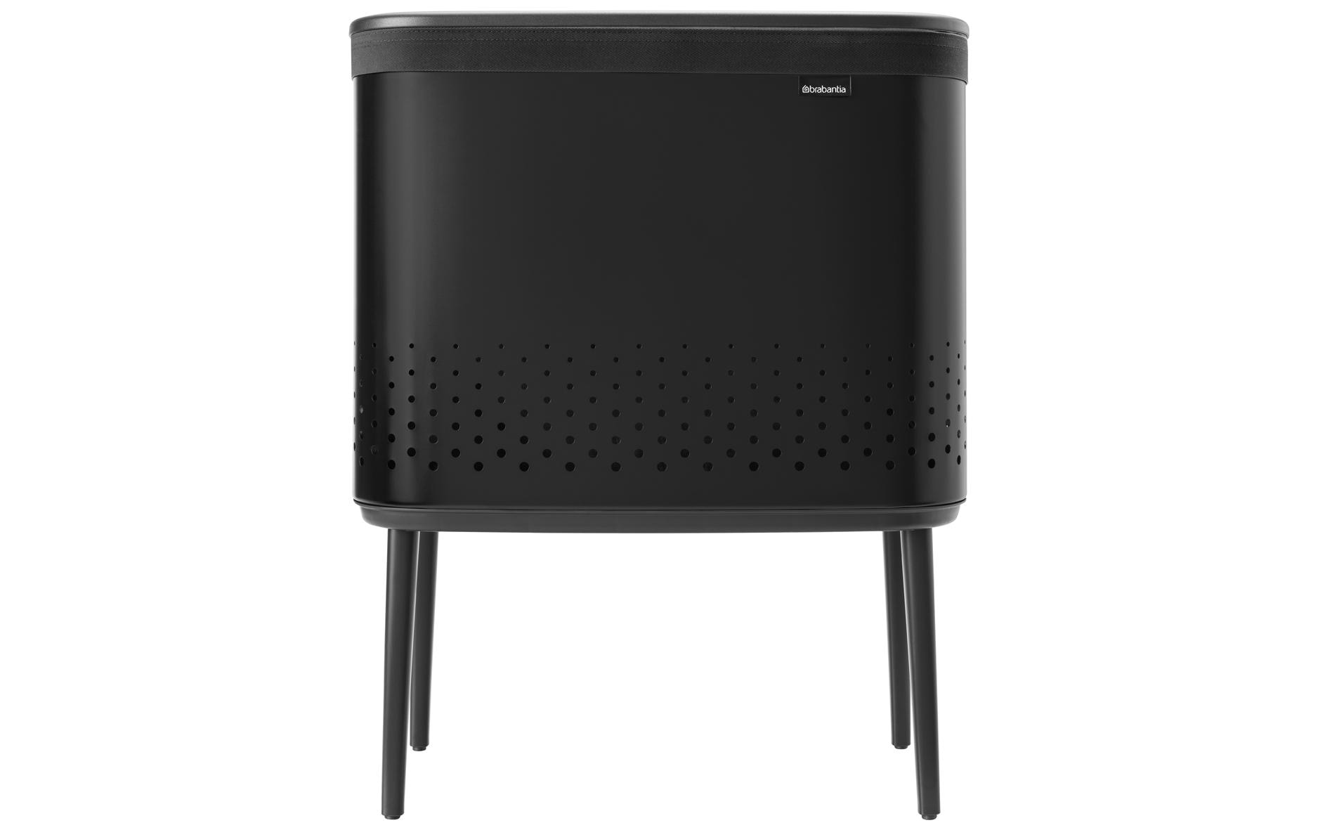 Brabantia Wäschesammler BO Schwarz, 60 l